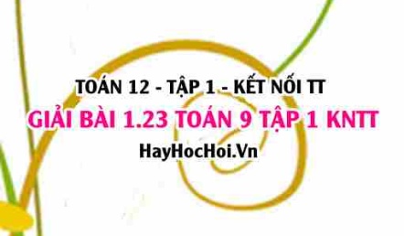 Giải 1.23 Toán 12 tập 1 SGK Kết nối tri thức